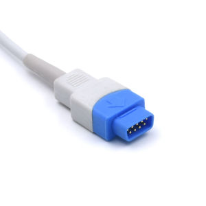 Datex Ohmeda trusignal เซ็นเซอร์ Spo2แบบปลายอ่อนสำหรับเด็กหัว<span class=keywords><strong>วัด</strong></span>9ขาเชื่อมต่อ Spo2จากโรงงาน - Product Image 2