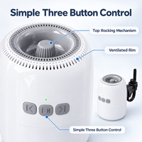 Appareil intelligent pour le sommeil des nourrissons, berceau vibrant automatique pour poussette, système apaisant à bruit blanc, portable pour calmer bébé en voyage