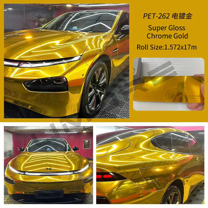PET - Or chromé super brillant
