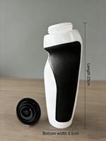 Bouteille d'eau de sport multicolores à bec verseur pour le cyclisme et la course en plein air