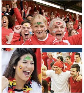 وشم مؤقت مخصص للمناسبات الرياضية _ شعار الفريق/فن الجسم _ مقاوم للماء و/أو غير مؤمن/متوفر طلب بالجملة - Product Image 5