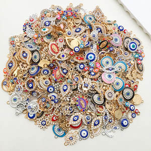 10 Uds. Colgantes de aleación de aceite de gota de ojos azules para hacer joyería DIY pulsera COLLAR COLGANTE pendiente Accesorios - Product Image 6