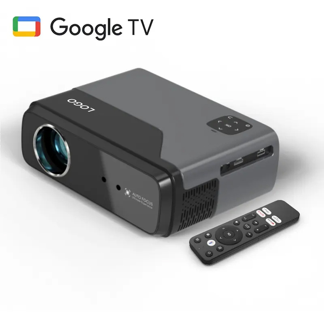 OEM A8+ Upgrade 1600ANSI Lumens Google TV 4K Movie Projectors Android 14.0 Dongle Projector With NFC Intelligent Voice