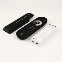 Controlador LED Inalámbrico de Alto Rendimiento RGBW/RGB/CCT/Color Único, DC12V/24V, Control Remoto Táctil RF de 4 Canales para Hogar y Comercios