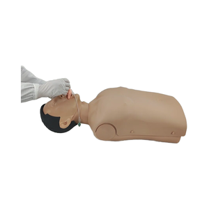 Manekin silikon setengah badan untuk alat bantuan pertama sains medis pelatihan <span class=keywords><strong>CPR</strong></span> dan intubes dengan cahaya sirkulasi darah - Product Image 6