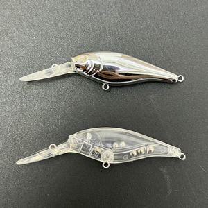 Señuelo Duro Flicker Shad 5cm 5g con Acción Flicker, Señuelos de Pesca para Agua Salada, Minnow sin Pintar, Cebo de Pesca - Product Image 1