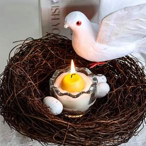 Creative Design Home Decorative Clear Glass <strong>Egg</strong> Cup Aromatherapy <strong>Candles</strong> - Product Image 4
