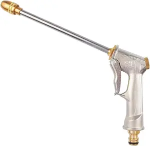 Buse de pistolet de pulvérisation d'eau de tuyau haute pression d'arrosage de jardin en métal