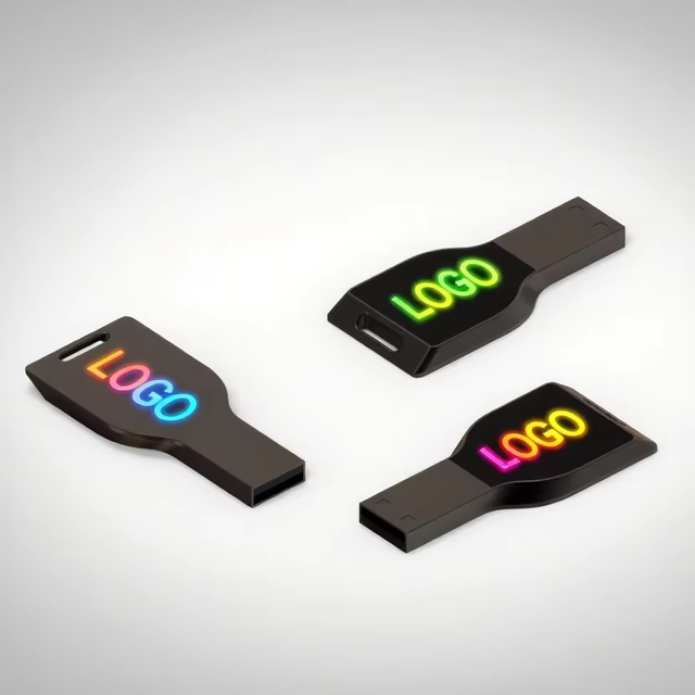 (16GB/32GB/64GB/128GB)Key-Shaped Customizable MetalMemory Stick Compact & Portable USB Flash Drive