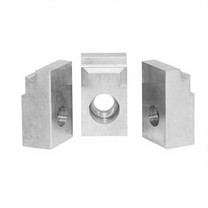 Tungsten Carbide Spring Machine Parts V-Groove Wire Guide Block With <b>Threaded</b> Hole For Spring Coiling Machine - Product Image 1