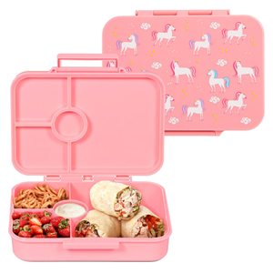 Boîte à lunch portable personnalisée pour enfants, ensemble de boîtes à lunch pour l'école, les tout-petits, en plastique, anti-fuite, boîtes à lunch bento pour enfants - Product Image 2