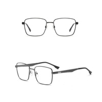 Envío en 24 Horas, Monturas de Gafas Metálicas de Alta Calidad, Ligeras, Estilo Casual Elegante, Montura Completa para Uso Diario