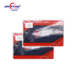 Carte de blocage RFID anti-piratage personnalisée 13,56 MHz, carte de protection des signaux RFID - Product Image 4