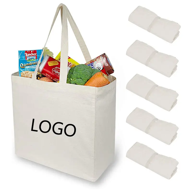 Produttore di borse di tela borse di tela vuote personalizzate con logo stampato personalizzato