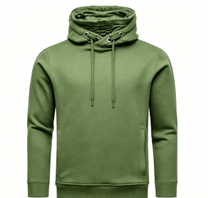 Sudadera con capucha informal de lujo extragrande de color liso, personalizada, de felpa francesa gruesa, estilo hip hop para ropa urbana. - Product Image 3