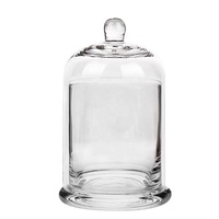 Porte-bougie en verre cloche transparent personnalisable fait à la main en cire scientifique avec couvercle en cloche pour la décoration de la maison