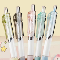 Nouveau stylo gel à pointe bille de couleur Morandi, design simple et esthétique, mignon, à pression, pour étudiants
