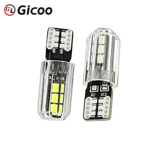 จิคู ที 10 หลอดไฟ LED 3030 6-SMD 2W 12V แสงคงที่ 6000K หลายสีสีขาวสีฟ้าสีแดงสีเขียวสีเหลืองสีชมพูสีฟ้าไอซ์บลูไฟสัญญาณรถยนต์ - Product Image 4