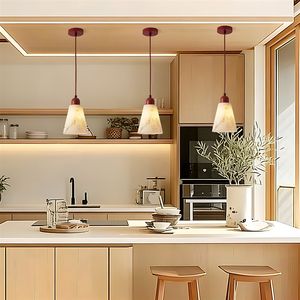 Lustres de chevet exclusifs transfrontaliers de style japonais Wabi-Sabi, éclairage nordique en marbre pour salles d'étude et salons de thé - Product Image 2