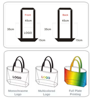 Sac fourre-tout en toile personnalisé avec logo, grande capacité, épais, réutilisable, poignée renforcée, poignée solide, couleur personnalisée