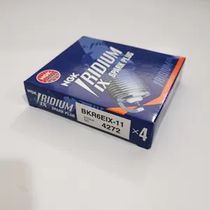 Pièces automobiles NGK <span class=keywords><strong>a</strong></span> autorisé la vente de bougies d'allumage d'origine d'origine 4272 BKR6EIX-11 OEM 9GYSR 3764 6418 pour MORGAN/<span class=keywords><strong>PORSCHE</strong></span>/Saab - Product Image 1