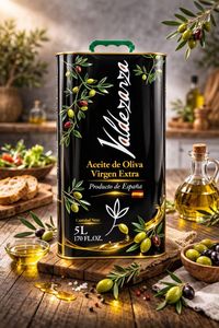 Huile d'olive extra vierge biologique Valdezarza Premium 100% 5L en bidon métallique, pressée à froid, d'origine espagnole, non raffinée, huile de cuisson en vrac - Product Image 6