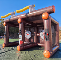 Outdoor-Miet-Karnevalsspiele: Aufblasbares Axtwurfspiel aus umweltfreundlichem PVC-Material für Erwachsene und Kinder