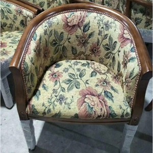 Fauteuil en bois massif, style classique, chaise de salon, structure durable - Product Image 4