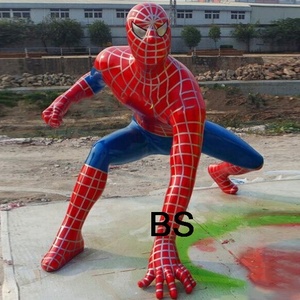 Decorazione domestica artigianato a grandezza naturale Action Figure <span class=keywords><strong>Spiderman</strong></span> statua scultura in vendita - Product Image 2