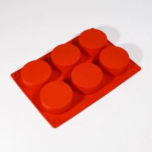 6-Cavity <b>Silicone</b> Cake Mold Food Grade Nonstick French Dessert Candy Mousse Muffin <b>Baking</b> Mold for DIY <b>Baking</b> - Product Image 6