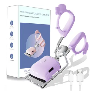 Hot Sell Mini USB Rechargeable Beauty Makeup Tool Perm Electric Heated Eyelash Curler