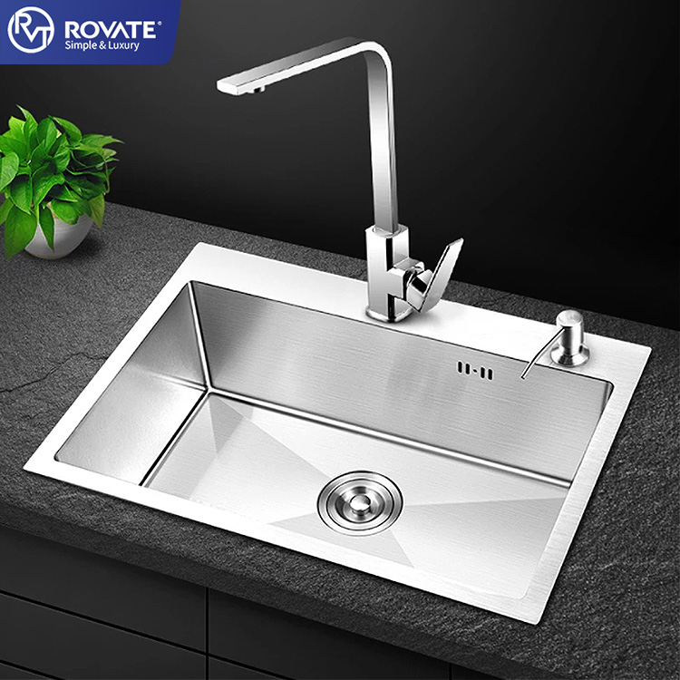 ROVATE 2022 большая кухонная раковина hiddenall в одной кухонной раковине из Израиля кухонная многофункциональная раковина из нержавеющей стали рабочая станция