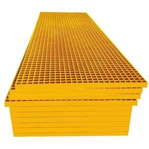 Grille moulée en fibre de verre FRP FRP personnalisée avec surface en sable pour les industries de revêtements de sol et d'irrigation d'eau; "grille en fibre de verre" - Product Image 2