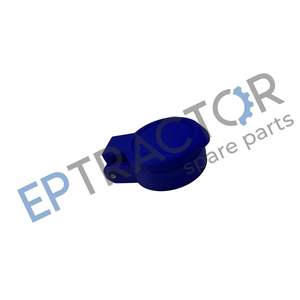 4 Pieces Female Hydraulic Quick Coupler <b>Dust</b> <b>Cap</b> 1.49" (38mm) Blue Plastic - Product Image 3