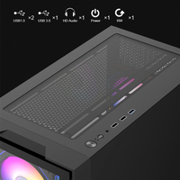 Usine OEM verre trempé Gaming Pc Case M-ATX/ITX USB3.0 Mid Tower Chassis RGB CPU Cabinet Computer Case