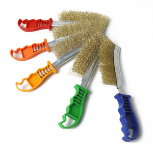Type multifonctionnel industriel de couteau <span class=keywords><strong>brosse</strong></span> de fil de cuivre inoxydable avec la poignée en plastique <span class=keywords><strong>pour</strong></span> le nettoyage - Product Image 2