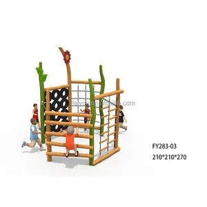 FEIYOU 공급 업체 나무 놀이터 야외 장비 중국 놀이터 야외 놀이터 공원 슬라이드 키즈 놀이