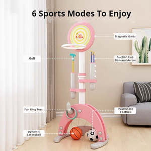 Encourage l'activité physique Support de <span class=keywords><strong>basket</strong></span>-ball réglable <span class=keywords><strong>en</strong></span> hauteur Support de <span class=keywords><strong>basket</strong></span>-ball portable pour enfant - Product Image 5