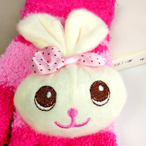 ถุงมือผู้หญิงหนาให้ความอบอุ่นในฤดูหนาวถุงมือหน้าจอสัมผัสรูปกระต่ายการ์ตูน - Product Image 5