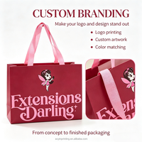 Kosmetik-Papiertüten mit Eigenem Logo Weiße Kartontüten mit Seilgriff für Parfüm Make-up Marken Luxus Einzelhandel Veredelung