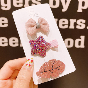 2023 Dễ Thương Đáng Yêu Phim Hoạt Hình Cô Gái Tóc Phụ Kiện Bộ Retro Phong Cách Vải Và Pha Lê Tóc Pins Tóc <span class=keywords><strong>Clip</strong></span> Barrettes Cho Trẻ Em - Product Image 3