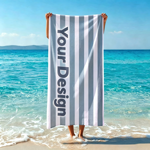 Serviette de plage personnalisée légère de haute qualité, séchage rapide, sans sable, avec logo sur mesure pour l'été – Vente en gros - Product Image 1