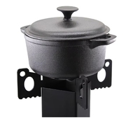 Réchaud de camping portable à bois adapté à la cuisine en plein air Réchaud à fusée de camping