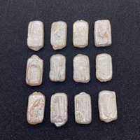 Perles de culture d'eau douce naturelles 9x16mm, forme rectangulaire, trou droit, pour la création de bijoux DIY