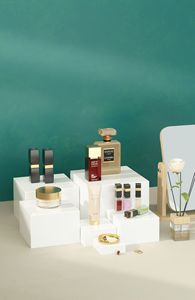 Acrylic hiển thị thực phẩm đứng Khối lập phương Acrylic ngọt ngào hiển thị đứng Acrylic trắng Acrylic 5 mặt hộp hiển thị trung tâm hiển thị Acrylic đứng - Product Image 6