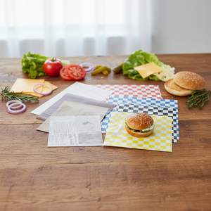 Papel de Hornear Ecológico de PE con Logotipo Impreso Personalizado, Envoltorio para Hamburguesas y Sándwiches, Resistente al Aceite, para Hot Dogs, Apto para Alimentos - Product Image 3