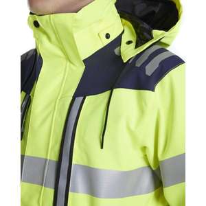 BLAKLADER - 449619183389XL Chaqueta de concha de alta visibilidad Amarillo/Azul marino-EAN 7330509714850 ROPA DE TRABAJO DE LA HI-VIS - Product Image 4