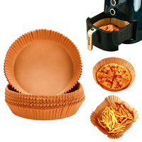 Papiers de cuisson antiadhésifs double face écologiques résistants à la chaleur pour friteuse à air, imperméables à la graisse et à l'eau, pour gâteaux et pains