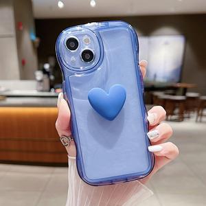 Coque de téléphone adaptée au vivo S16 Pro, coque simple semi-transparente à bulles ondulées, motif cœur à bulles, coque de téléphone anti-chute à couverture complète - Product Image 4