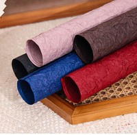 Bahan Kemasan Toko Bunga Kertas Berpola Batu Lipit Dua Lapis Buatan Tangan - Tekstur DIY - Kemasan Bunga Mewah
